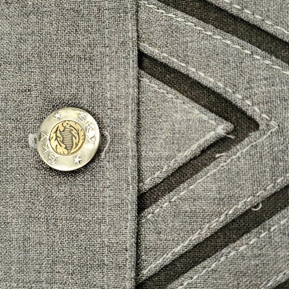 Sky - Light Gray Luxury Trousers for Women, Size 4 - Picture 7 of 7